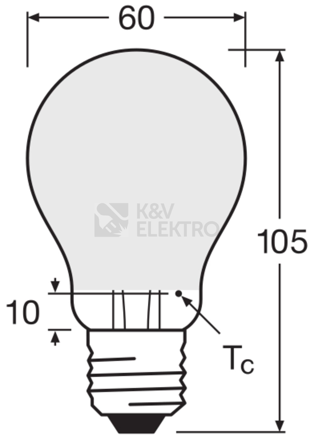 Obrázek produktu LED žárovka E27 OSRAM CLA 2,2W (25W) teplá bílá (2700K) stmívatelná 4