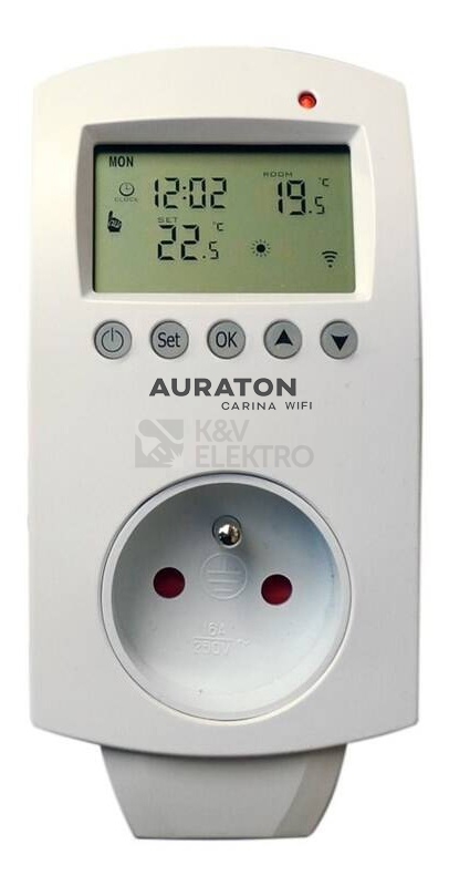 Obrázek produktu Chytrá tepelně spínaná zásuvka AURATON Carina WiFi s týdenním programem 1