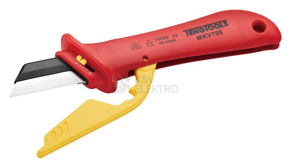 Obrázek produktu VDE nůž MKV709 1000V s vyměnitelnou čepelí Teng Tools 293270104 0