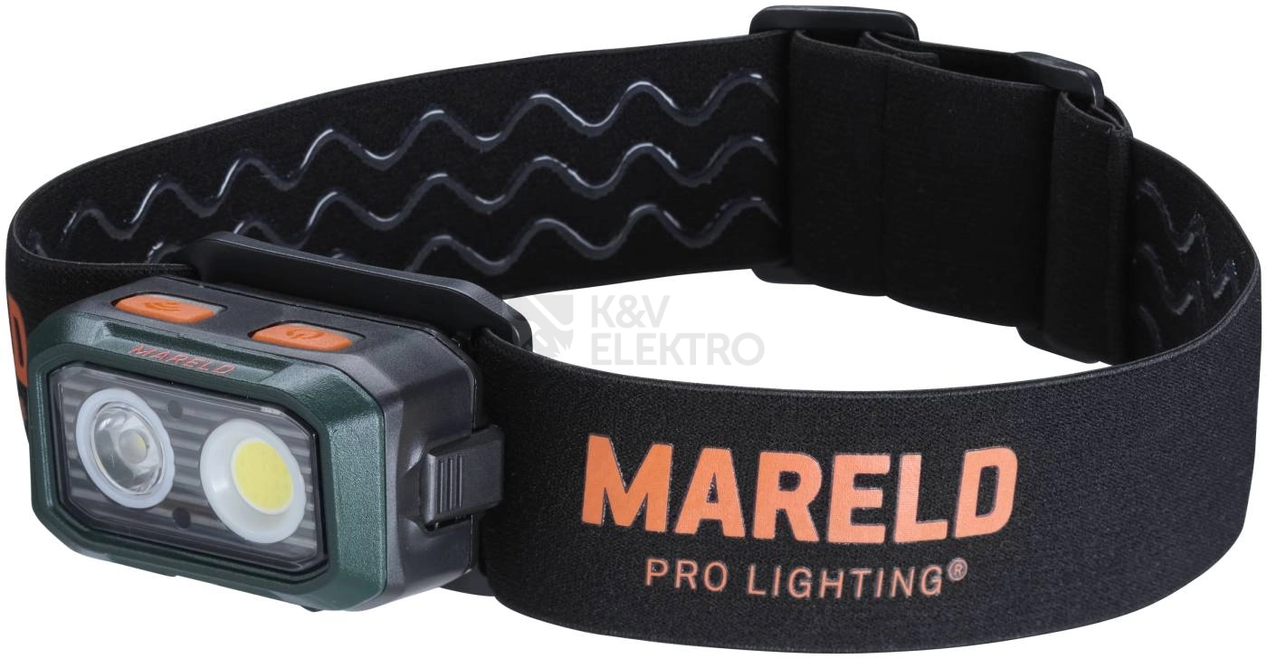 Obrázek produktu Venkovní LED čelovka MARELD STELLAR 550 lm s magnetem se senzorem pohybu nabíjecí IP64 690001326 0