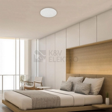 Obrázek produktu Stropní LED svítidlo hvězdné nebe BRILONER průměr 38,5cm 18W IP44 bílé 2360016 1