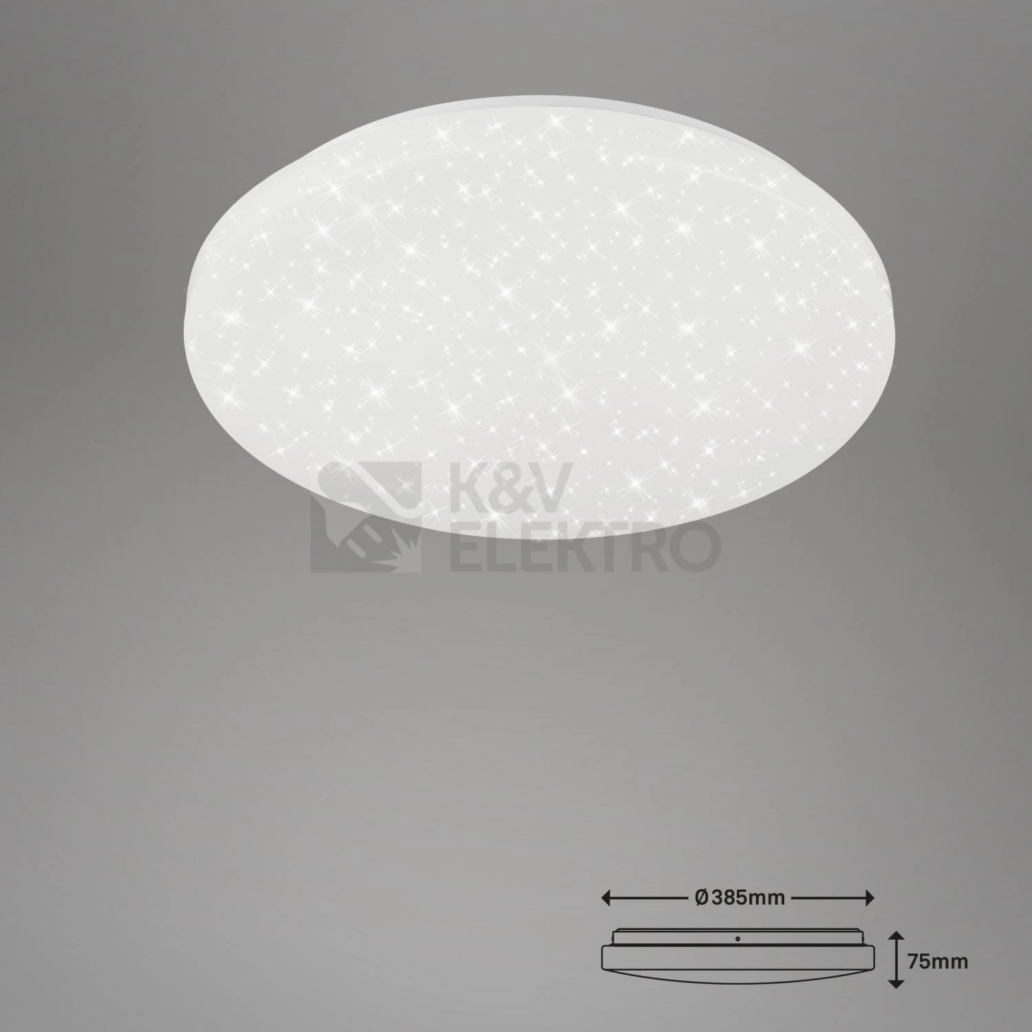 Obrázek produktu Stropní LED svítidlo hvězdné nebe BRILONER průměr 38,5cm 18W IP44 bílé 2360016 3