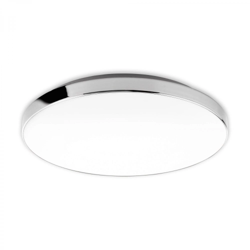 Stropní LED svítidlo BRILONER průměr 35,5cm 18W IP44 bílé-chrom 3351216