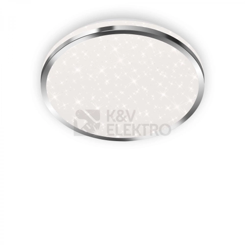 Stropní LED svítidlo hvězdné nebe BRILONER průměr 28cm 12W IP44 chrom 3403018