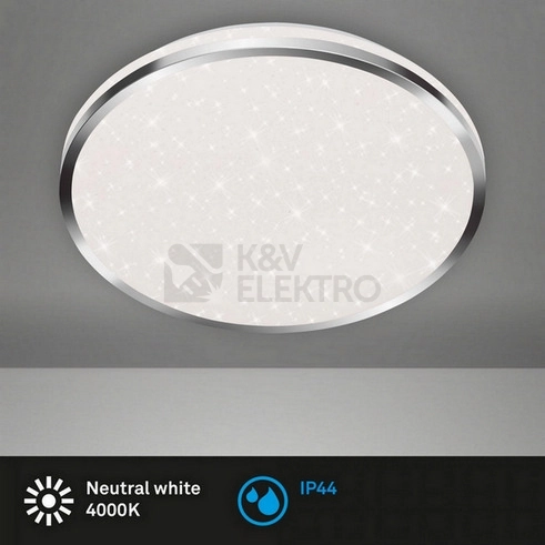 Obrázek produktu Stropní LED svítidlo hvězdné nebe BRILONER průměr 33cm 18W IP44 chrom 3403118 4