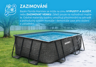 Bazén Florida Premium 2,15x4,00x1,22 m RATAN bez přísl. Marimex 10340215 (obrázek 3)
