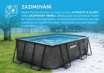 Obrázek produktu Bazén Florida Premium 2,15x4,00x1,22 m RATAN bez přísl. Marimex 10340215 2