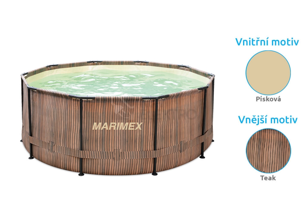 Obrázek produktu Bazén Florida 3,66x1,22 m TEAK vč. Skimmeru Marimex 10340286 3