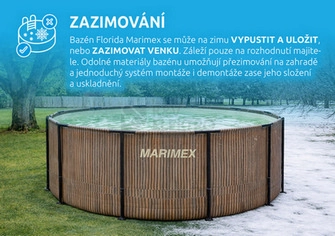 Obrázek produktu Bazén Florida 3,66x1,22 m TEAK vč. Skimmeru Marimex 10340286 6