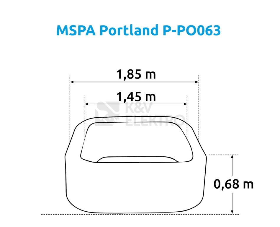 Obrázek produktu Bazén vířivý MSPA Portland P-PO063 Marimex 11400274 1