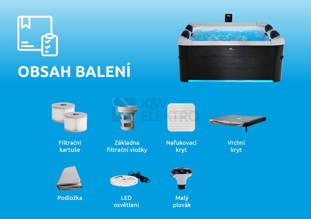 Obrázek produktu Bazén vířivý MSPA Oslo PLUS F-OS063WP Marimex 11400282 6
