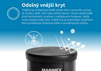 Káď ochlazovací kruh 80x75cm černo/bílá Marimex 11650051 (obrázek 2)