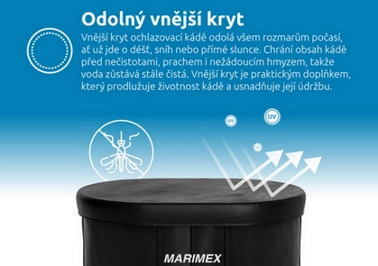 Káď ochlazovací ovál 125x75x77cm černo/černá Marimex 11650052 (obrázek 6)