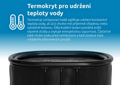 Káď ochlazovací ovál 125x75x77cm černo/černá Marimex 11650052 (obrázek 10)