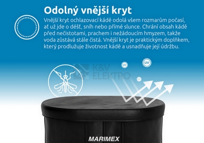 Obrázek produktu Káď ochlazovací ovál 125x75x77cm černo/černá Marimex 11650052 5