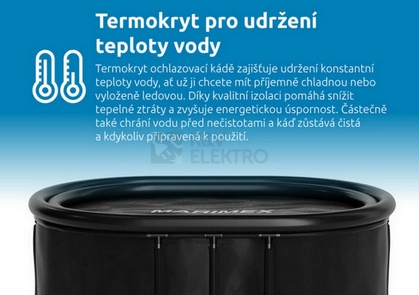 Obrázek produktu Káď ochlazovací ovál 125x75x77cm černo/černá Marimex 11650052 9
