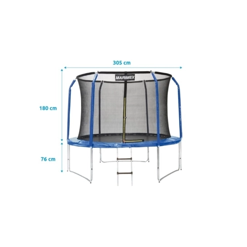 Trampolína 305 cm 2021 Marimex 19000081 s ochrannou sítí a schůdky (obrázek 4)