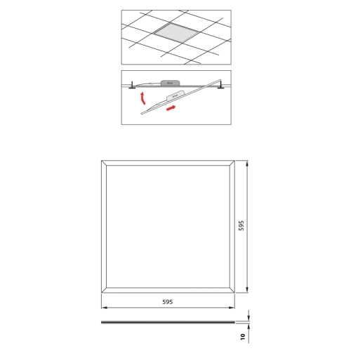 LED panel McLED Office 6060 E 40W 4000K neutrální bílá ML-413.322.32.0 AKCE 4+1 (obrázek 8)