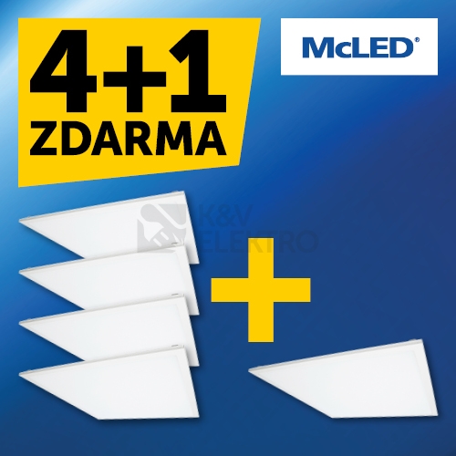 Obrázek produktu  LED panel McLED Office 6060 E 40W 4000K neutrální bílá ML-413.322.32.0 AKCE 4+1 0