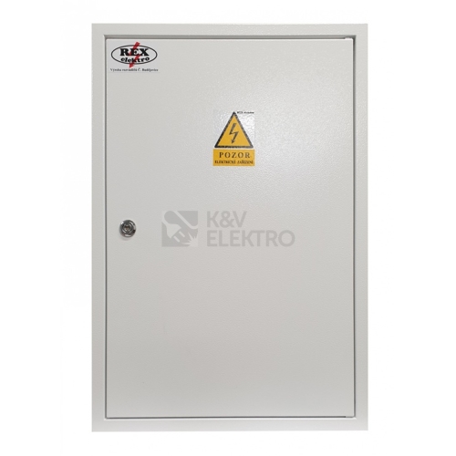 Elektroměrový rozvaděč REX Elektro RE 1/1/VP zapuštěný šedý pro ČEZ s hlavním vypínačem 59001
