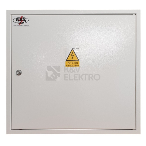 Elektroměrový rozvaděč REX Elektro RE 1/1/VP+24M podružná část vlevo zapuštěný pro ČEZ s hlavním vypínačem 59245