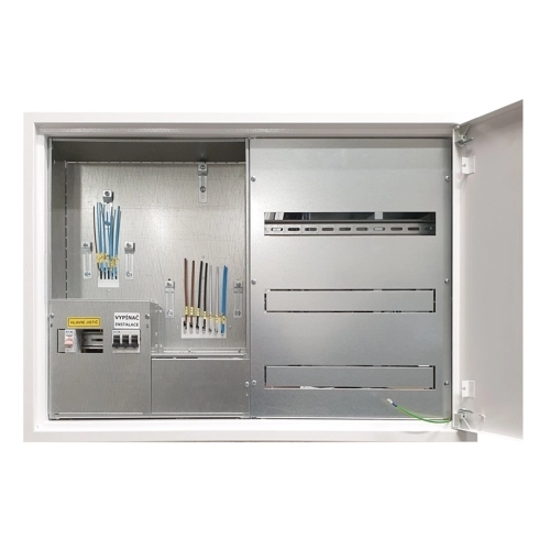 Elektroměrový rozvaděč REX Elektro RE 1/1/VP+54M podružná část vpravo zapuštěný pro ČEZ s hlavním vypínačem 59547 (obrázek 3)