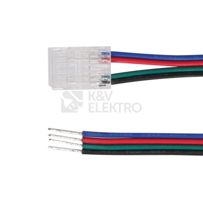 Obrázek produktu Připojovací konektor RGB LED pásků 10mm 4pin 150cm McLED ML-112.011.78.5 1