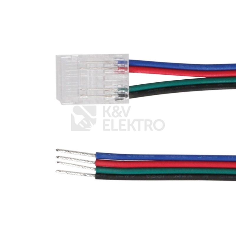 Obrázek produktu Připojovací konektor RGB LED pásků 10mm 4pin 150cm McLED ML-112.011.78.5 1
