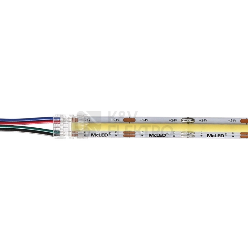 Obrázek produktu Připojovací konektor RGB LED pásků 10mm 4pin 150cm McLED ML-112.011.78.5 3