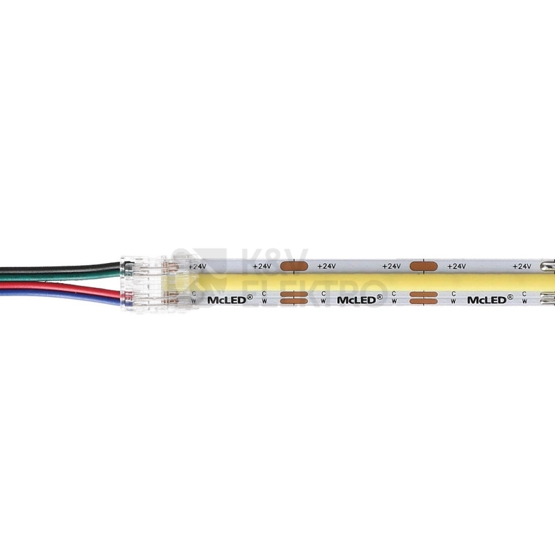 Obrázek produktu Připojovací konektor RGB LED pásků 10mm 4pin 2m McLED ML-112.012.78.5 3