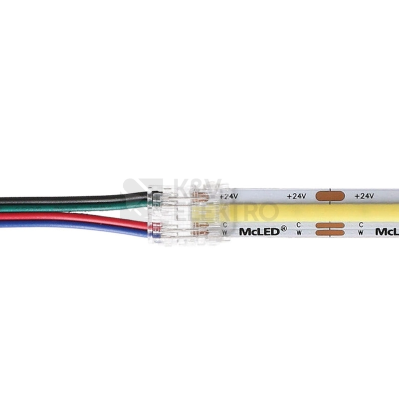 Obrázek produktu Připojovací konektor RGB LED pásků 10mm 4pin 2m McLED ML-112.012.78.5 4