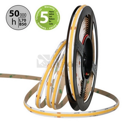 Obrázek produktu LED pásek McLED 24V COB teplá bílá 320LED/m 8W/m CRI90 8mm ML-126.115.90.2 1