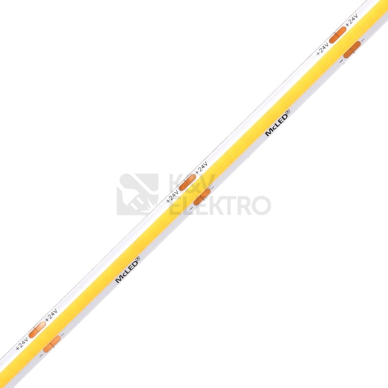 Obrázek produktu LED pásek McLED 24V COB teplá bílá 320LED/m 8W/m CRI90 8mm ML-126.115.90.2 2