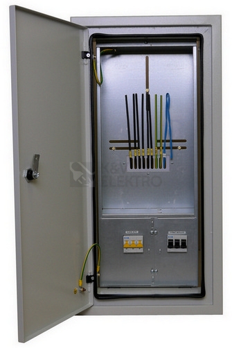 Obrázek produktu Elektroměrový rozvaděč RE 10.Z B25/3 s vypínačem pro PRE šedá 2