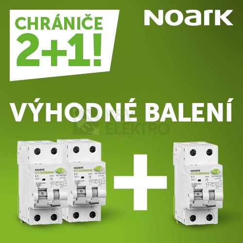Obrázek produktu Proudový chránič s jističem NOARK EX9BL-N 1P+N B10 A 30mA 107636 AKCE 2+1 0