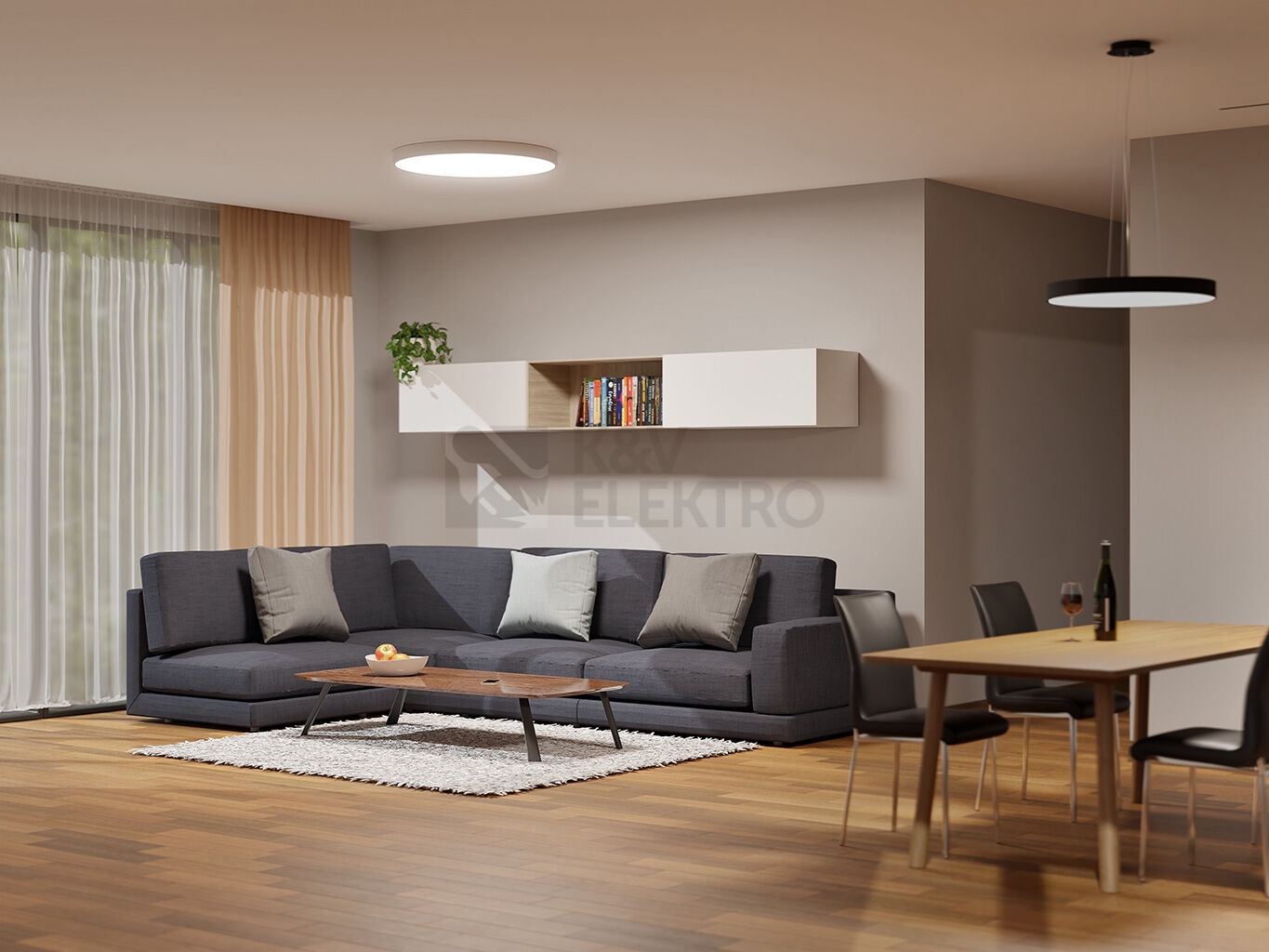 Obrázek produktu LED stropní svítidlo LED2 MONO SLIM 40cm bílé 30W 3000K/4000K 1274251 1
