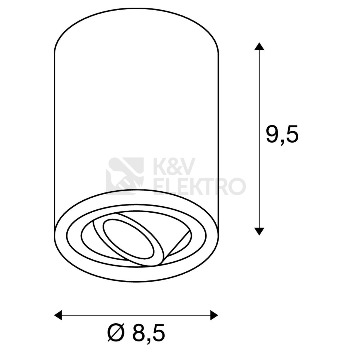 Obrázek produktu Stropní svítidlo SLV TRILEDO CL GU10 10W černé 1002010 bez žárovky 1