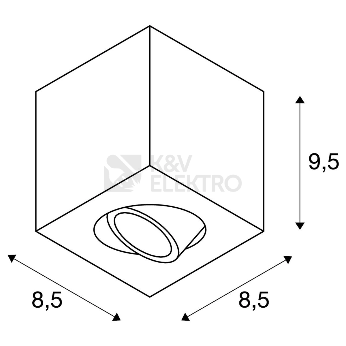 Obrázek produktu Stropní svítidlo SLV TRILEDO CL GU10 10W černé 1002013 bez žárovky 5