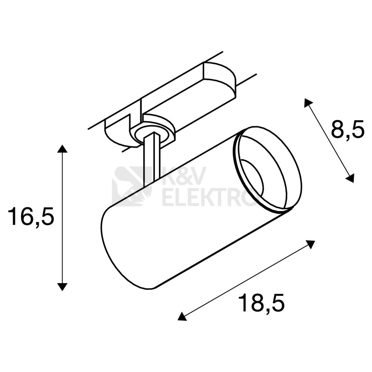 Obrázek produktu Lištové LED svítidlo SLV NUMINOS DALI M 13W 3000K 60° bílé 1004472 4