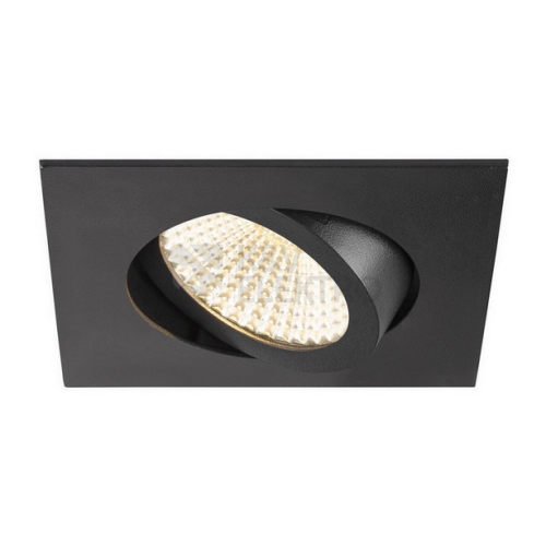 Zápustné LED svítidlo SLV NEW TRIA 68 černé hranaté 8,3W 3000K 60° 1007400