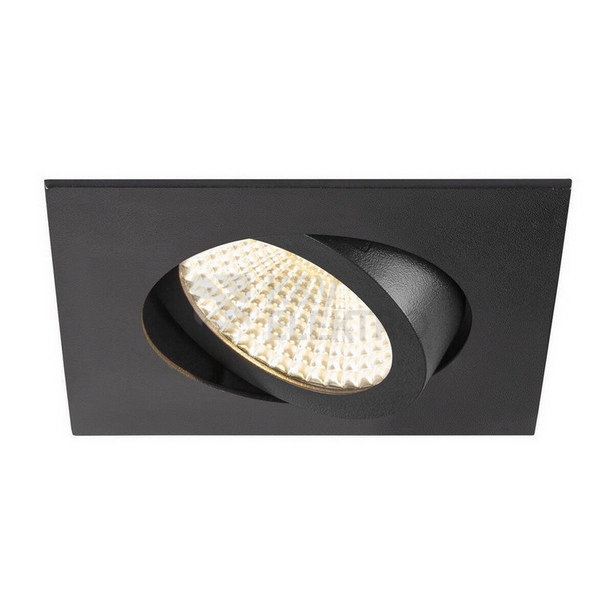 Obrázek produktu Zápustné LED svítidlo SLV NEW TRIA 68 černé hranaté 8,3W 3000K 60° 1007400 0