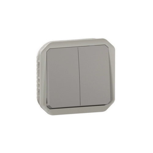 Legrand Plexo IP55 venkovní vypínač č.6+6 nebo dvojité tlačítko šedá 069525L (obrázek 4)