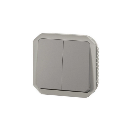 Legrand Plexo IP55 venkovní vypínač č.6+6 nebo dvojité tlačítko šedá 069525L (obrázek 3)