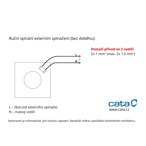 Axiální koupelnový ventilátor CATA UC 10