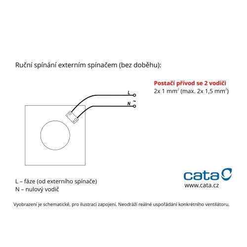 Axiální koupelnový ventilátor CATA UC 10