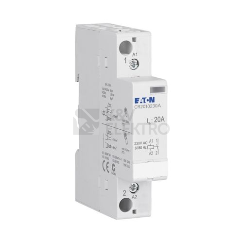 Obrázek produktu Instalační stykač EATON CR2010230A 20A 1NO 230V EP-502131 2