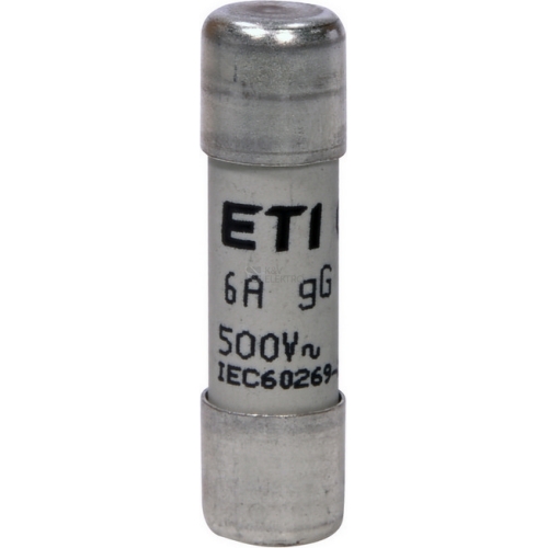 Pojistka válcová ETI CH10x38 gG 6A 500VAC 002651015