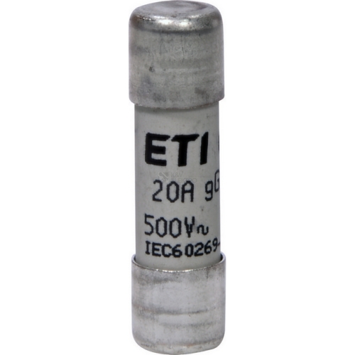 Pojistka válcová ETI CH10x38 gG 20A 500VAC 002651020
