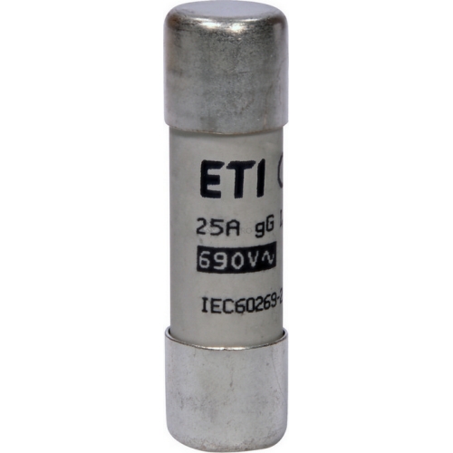 Pojistka válcová ETI CH14x51 gG 25A 690VAC 002651032