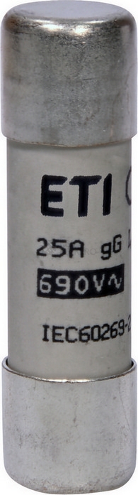 Obrázek produktu Pojistka válcová ETI CH14x51 gG 25A 690VAC 002651032 0